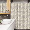 Ambesonne Floral Stall Shower Curtain, Abstract Design of Blossoming White Calla Lily Flowers Messy Form, Fabric Bathroom Decor Set with Hooks, 54" W x 78" L, Purple Grey Ivory view 3