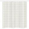 Ambesonne Geometric Stall Shower Curtain, Abstract Modern Design with Hexagons with Circles Rounds Geometrical Art, Fabric Bathroom Decor Set with Hooks, 36" W x 72" L, Black and White view 3