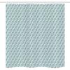 Ambesonne Geometric Stall Shower Curtain, Cubes with Small Squares Dimensional Illusion Effect, Fabric Bathroom Decor Set with Hooks, 36" W x 72" L, Reseda Green Slate Blue view 3