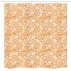 Ambesonne Floral Stall Shower Curtain, Spring Summer House Garden Field Outdoors with Floral Detailed Leaves Image, Fabric Bathroom Decor Set with Hooks, 54" W x 78" L, Marigold and White view 4