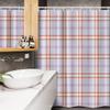 Ambesonne Plaid Stall Shower Curtain, Diagonal and Vertical Stripes in Checkered Pattern in Pastel Tones, Fabric Bathroom Decor Set with Hooks, 54" W x 78" L, Lavender and Burnt Sienna view 3