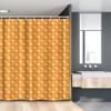 Ambesonne Burnt Orange Stall Shower Curtain, Autumn Leaves Silhouettes Foliage Illustration Nature Theme, Fabric Bathroom Decor Set with Hooks, 54" W x 78" L, Burnt Orange Orange view 1