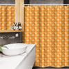 Ambesonne Burnt Orange Stall Shower Curtain, Autumn Leaves Silhouettes Foliage Illustration Nature Theme, Fabric Bathroom Decor Set with Hooks, 54" W x 78" L, Burnt Orange Orange view 3