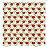 Ambesonne Floral Stall Shower Curtain, Repetitive Burgundy Tone Tulips Simplistic Arrangement on Plain Backdrop Print, Fabric Bathroom Decor Set with Hooks, 54" W x 78" L, White Lime Green view 4