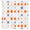 Ambesonne Geometric Stall Shower Curtain, Abstract Hexagon Pattern Modern Style Geometric Illustration Honeycomb, Fabric Bathroom Decor Set with Hooks, 54" W x 78" L, Orange Grey Pale Grey view 4