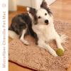 Bathroom Doormat Rugs 20 x 31 Inches Mats Doormat for Entry Home Pet Cat Bed Door Rugs Shaggy Chenille Pet Area Rugs Petbed Ultra Soft Water Absorbent Machine Washable Dry (20 x 31 Inches, Kahki) view 3