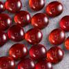 EXCEART 1set Red Flat Beads for Crafts Aquarium Decor and Home Ornaments Approx Decorative Gravels for Enhanced Visual Appeal view 3