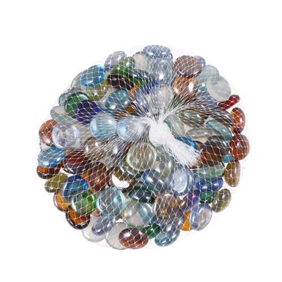EXCEART 1set Beads Red Multi-Function Decorative Gravel for Crafts Fish Tanks and Home Decor Handmade Ornaments for Projects
