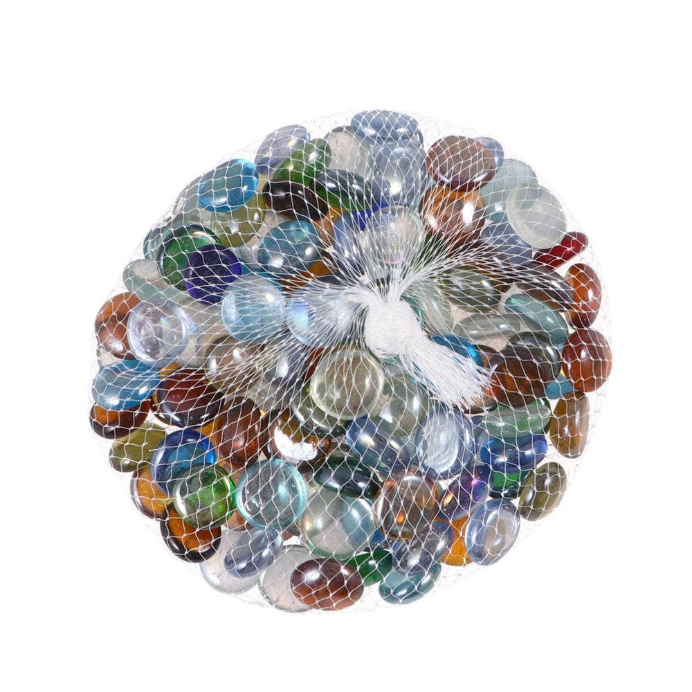 EXCEART 1set Beads Red Multi-Function Decorative Gravel for Crafts Fish Tanks and Home Decor Handmade Ornaments for Projects