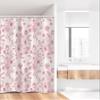 Ambesonne Floral Stall Shower Curtain, Romantic Rose Flower Bouquet Blooms in Soft Pastel Tones Botanical Rococo Design, Fabric Bathroom Decor Set with Hooks, 36" W x 72" L, Pink view 2