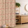 Ambesonne Floral Stall Shower Curtain, Repetitive Simplistic Hand Drawn Nostalgic Pastel Tones Flowers Illustration, Fabric Bathroom Decor Set with Hooks, 36" W x 72" L, Champagne Coral view 1
