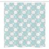 Ambesonne Cartoon Stall Shower Curtain, Easter Bunnies Pattern in Childish Style Rabbits Design, Fabric Bathroom Decor Set with Hooks, 36" W x 72" L, White Blush and Pale Seafoam view 3