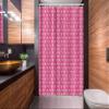 Ambesonne Cartoon Stall Shower Curtain, Creative Colorful Abstract Flowers Botanical Repeated Motifs Illustration, Fabric Bathroom Decor Set with Hooks, 54" W x 78" L, Fuchsia and Sky Blue view 2
