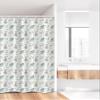 Ambesonne Cartoon Stall Shower Curtain, Childish Pattern with Bears on Clouds Moon Stars in Scandinavian Style, Fabric Bathroom Decor Set with Hooks, 36" W x 72" L, Multicolor view 2