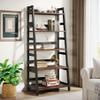 Tribesigns 5-Tier Bookshelf Industrial Bookcase, 5 Shelf Ladder Shelf Book Storage Shelf Organizer for Living Room, Home Office view 3
