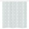 Ambesonne Quatrefoil Stall Shower Curtain, Morocco Classical White Star Shapes on Pale Blue Backdrop, Fabric Bathroom Decor Set with Hooks, 36" W x 72" L, Pale Blue White view 3