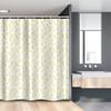 Ambesonne Floral Stall Shower Curtain, Energetic Romantic Spring Blossoms Tulips Pattern, Fabric Bathroom Decor Set with Hooks, 54" W x 78" L, Mustard Yellow Green view 1