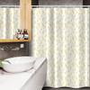 Ambesonne Floral Stall Shower Curtain, Energetic Romantic Spring Blossoms Tulips Pattern, Fabric Bathroom Decor Set with Hooks, 54" W x 78" L, Mustard Yellow Green view 3
