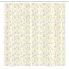 Ambesonne Floral Stall Shower Curtain, Energetic Romantic Spring Blossoms Tulips Pattern, Fabric Bathroom Decor Set with Hooks, 54" W x 78" L, Mustard Yellow Green view 4
