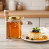 Adabocute 4oz Hexagonal Honey Jars - Glass Honey Jars with Gold Lids, Wooden Dippers, Bee Charms and Jutes - Hexagon Jars for Baby Shower, Wedding and Party Favors, 12 Pack view 4