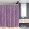 Ambesonne Floral Stall Shower Curtain, Purple Tone Monochrome Pattern with Meadow Lilac Flowers Repetition, Fabric Bathroom Decor Set with Hooks, 54" W x 78" L, Lilac and Pale Purple view 1
