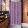 Ambesonne Floral Stall Shower Curtain, Purple Tone Monochrome Pattern with Meadow Lilac Flowers Repetition, Fabric Bathroom Decor Set with Hooks, 54" W x 78" L, Lilac and Pale Purple view 2