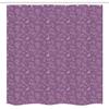 Ambesonne Floral Stall Shower Curtain, Purple Tone Monochrome Pattern with Meadow Lilac Flowers Repetition, Fabric Bathroom Decor Set with Hooks, 54" W x 78" L, Lilac and Pale Purple view 4