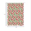 Ambesonne Christmas Stall Shower Curtain, Art Xmas Theme Winter Gloves Pattern with Snowflakes and Nordic Roses Print, Fabric Bathroom Decor Set with Hooks, 36" W x 72" L, Green Red and White view 4