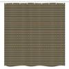 Ambesonne African Stall Shower Curtain, Folkloric Style Geometric Triangles Funky Folk Bohemian Stripes, Fabric Bathroom Decor Set with Hooks, 54" W x 78" L, Pale Coffee and Jade Green view 4