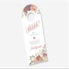 10 ct Floral Wedding Door Hanger Sign, Hotel Welcome Bag, Do Not Disturb Sign (DH-425-002-CR) view 1