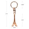 Homeford Paris Eiffel Tower Keychain Party Favors, Rose Gold, 1-7/8-inch, 12-count view 3
