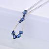 Bansriracha Silver Pendant Fit for Necklace Chain for Women Blue Nano CZ Pendant Pure 925 Sterling Silver Fashion Pendant Jewelry view 1