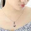 Bansriracha Silver Pendant Fit for Necklace Chain for Women Blue Nano CZ Pendant Pure 925 Sterling Silver Fashion Pendant Jewelry view 4