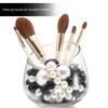 Hicarer 120 Pieces Pearl for Vase Filler Pearl Bead Vase Centerpieces Brush Holder Assorted Round Faux Bead for Crafting, Home Wedding Table Decor 14/20/30 mm(Creamy White, Bright Black) view 4