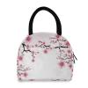ZZKKO Abstract Cherry Blossom Lunch Bag Box Tote Organizer Lunch Container Insulated Zipper Meal Prep Cooler Handbag For Women Men Home School Office Outdoor Use view 2