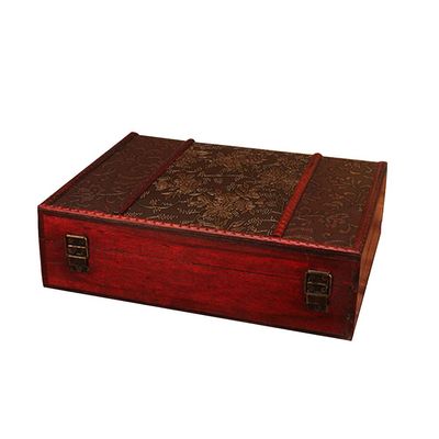 LIOOBO 1Pc Wooden Books Storage Box Vintage Storage Pouch Desktop Organizer Case for Books Snacks Sundries