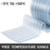 Thermal Insulated Door Curtain PVC Strip Curtain Industrial Resilience Transparent Dust-Proof Soundproof Pre-Assembled with Mounting Kit for Kitchen, Warehouse Lsxiao view 4