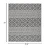 SAFAVIEH Washable Rug Outdoor Courtyard Collection - 2'7" x 5', Black & Grey, Non-Shedding & Easy Cleaning, Ideal for Patio, Backyard, Mudroom (CY8787-37621) view 2