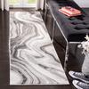 SAFAVIEH Craft Collection Runner Rug - 2'3" x 12', Grey & Silver, Modern Abstract Design, Non-Shedding & Easy Care, Ideal for High Traffic Areas in Living Room, Bedroom (CFT819G) view 1