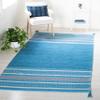 SAFAVIEH Montauk Collection Accent Rug - 4' x 6', Blue & Grey, Handmade Flat Weave Cotton, Ideal for High Traffic Areas in Entryway, Living Room, Bedroom (MTK215M) view 1