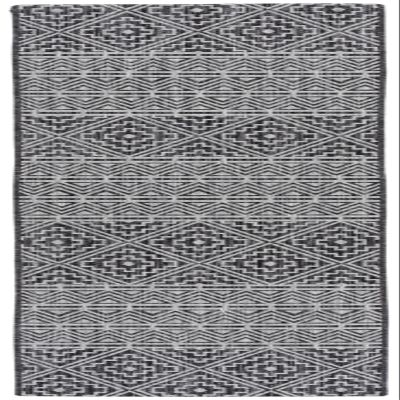 SAFAVIEH Washable Rug Outdoor Courtyard Collection - 2'3" x 8' Runner, Black & Grey, Non-Shedding & Easy Cleaning, Ideal for Patio, Entryway, Mudroom, Hallway, Kitchen (CY8787-37621)