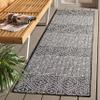 SAFAVIEH Washable Rug Outdoor Courtyard Collection - 2'3" x 8' Runner, Black & Grey, Non-Shedding & Easy Cleaning, Ideal for Patio, Entryway, Mudroom, Hallway, Kitchen (CY8787-37621) view 2