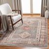 SAFAVIEH Area Rug 8x10 - Herat Collection - Large - Grey & Cream, Oriental Medallion Distressed Design, Non-Shedding & Easy Cleaning, Ideal for Living Room, Bedroom, Office, Dining Space (HRT379F) view 1