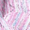 SAFAVIEH Rag Rug Collection Area Rug - 6' Square, Light Pink & Multi, Handmade Boho Stripe Cotton, Ideal for High Traffic Areas in Living Room, Bedroom (RAR125E) view 3