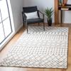 SAFAVIEH Blossom Collection 5' x 8' Ivory/Grey BLM115A Handmade Moroccan Premium Wool Area Rug view 1