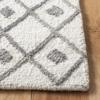 SAFAVIEH Blossom Collection 5' x 8' Ivory/Grey BLM115A Handmade Moroccan Premium Wool Area Rug view 4