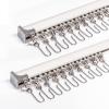 3.6ft-7.2ft Upgraded Aluminum Curtain Track, Ceiling Track system, Length can be Adjusted and Extended Freely Room Divider Track, Windows and Room Divider with Runners and Hooks (White) view 1