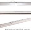 3.6ft-7.2ft Upgraded Aluminum Curtain Track, Ceiling Track system, Length can be Adjusted and Extended Freely Room Divider Track, Windows and Room Divider with Runners and Hooks (White) view 4