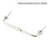 Indian Shelf 1 Pack Glass Drawer Handles for Cabinets and Drawers Blue Dresser Pulls for Door Silver Hardware 8" Hole to Hole -BH-299-GFK-105 view 2