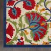 Nourison Home Aloha Red Multicolor 2' x 6' Area Rug - Easy Clean, Non Shedding, Bed Room, Living Room, Dining Room, Kitchen (6' Runner) view 4